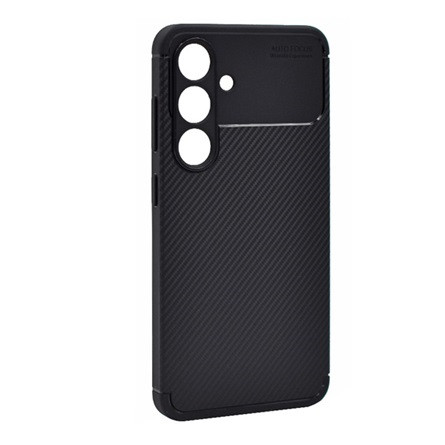 Gigapack Samsung S24 5G Gigapack Szilikon telefonvédő ütésállóság, karbon minta, FEKETE