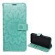 Gigapack Samsung A25 5G GIGAPACK tok álló, bőr hatású FLIP, mandala, CYAN