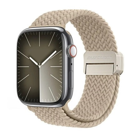 Dux Ducis Apple Watch Series 10 42mm DUX DUCIS MIXTURE PRO pótszíj egyedi méret, mágneses, BÉZS