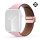 Dux Ducis Apple Watch Series 10 46mm DUX DUCIS YA pótszíj egyedi méret, mágneses, RÓZSASZÍN