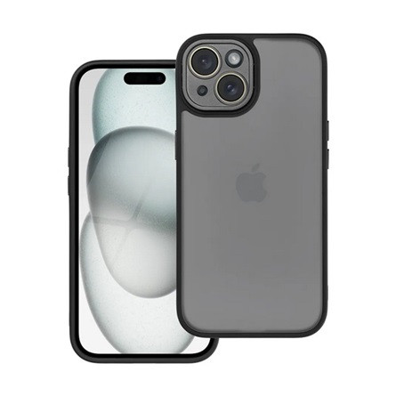 Gigapack iPhone 15 Gigapack Szilikon telefonvédő ütésállóság, kameravédő, FEKETE