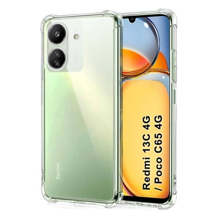 Gigapack Xiaomi Poco C65 4G Gigapack Szilikon telefonvédő ütésállóság, légpárnás sarok, ÁTLÁTSZÓ