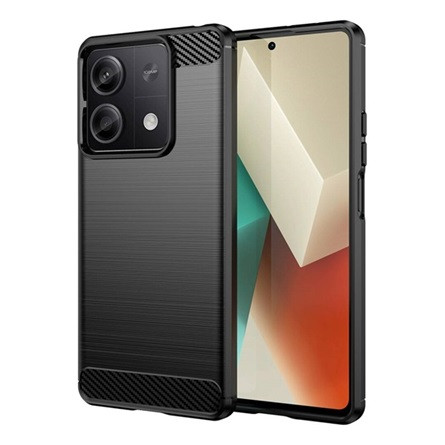 Gigapack Redmi Note 13 5G Gigapack Szilikon telefonvédő ütésállóság, karbon minta, FEKETE