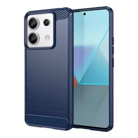 Gigapack Xiaomi Poco X6 5G Gigapack Szilikon telefonvédő ütésállóság, karbon minta, SÖTÉTKÉK