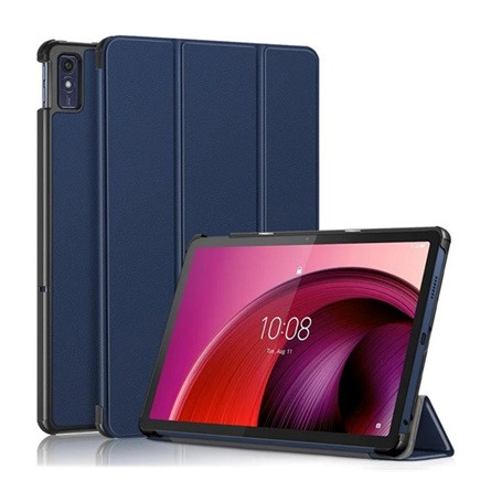 Gigapack Lenovo Tab M10 5G GIGAPACK Tok álló, bőr hatású aktív FLIP, asztali tartó, SÖTÉTKÉK