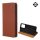 Gigapack Xiaomi Poco X5 5G Gigapack Tok álló, valódi bőr FLIP, asztali tartó, BARNA