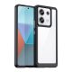 Gigapack Xiaomi Poco X6 5G Gigapack Szilikon telefonvédő ütésállóság, átlátszó hátlap, FEKETE