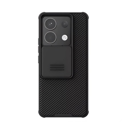 Nillkin Xiaomi Poco X6 5G NILLKIN CAMSHIELD PRO szilikon telefonvédő ütésállóság, csíkos, FEKETE