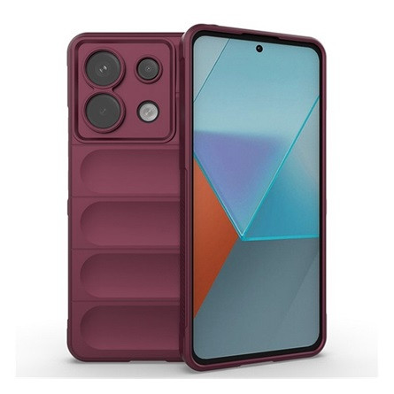 Gigapack Xiaomi Poco X6 5G Gigapack Szilikon telefonvédő ütésállóság, 3D, BORDÓ