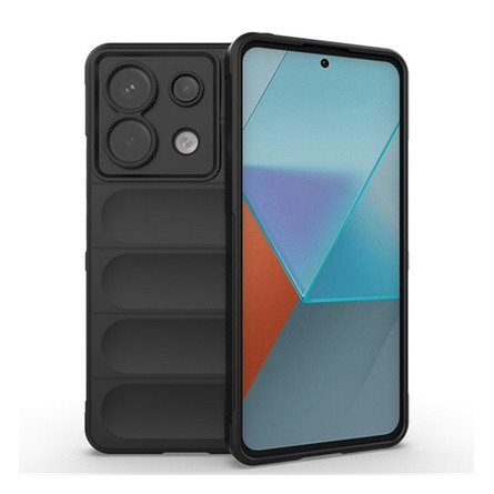 Gigapack Xiaomi Poco X6 5G Gigapack Szilikon telefonvédő ütésállóság, 3D, FEKETE