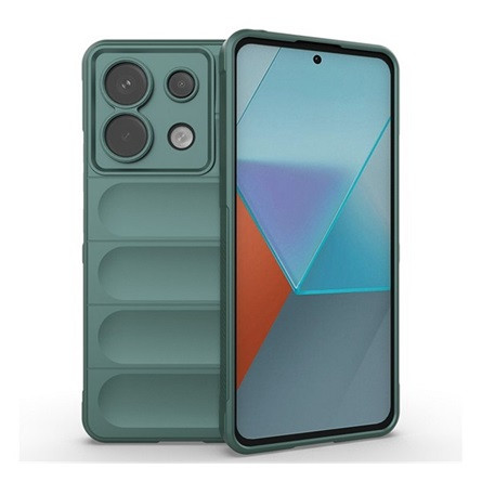 Gigapack Xiaomi Poco X6 5G GIGAPACK Szilikon telefonvédő ütésállóság, 3D, SÖTÉTZÖLD