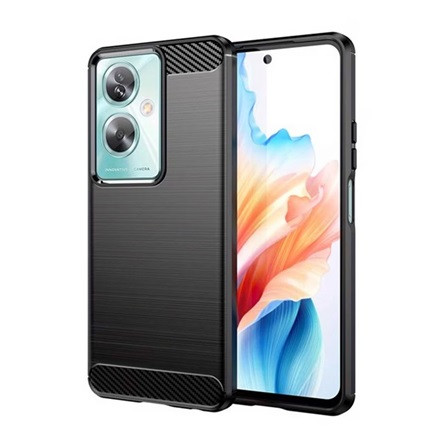 Gigapack Oppo A79 5G Gigapack Szilikon telefonvédő ütésállóság, karbon minta, FEKETE
