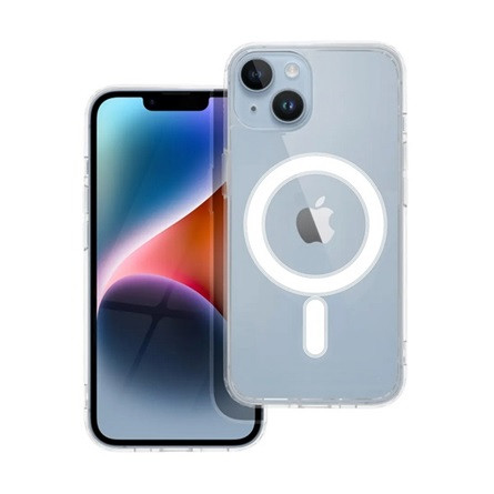 Gigapack iPhone 14 Gigapack Szilikon telefonvédő ütésállóság, MagSafe, ÁTLÁTSZÓ