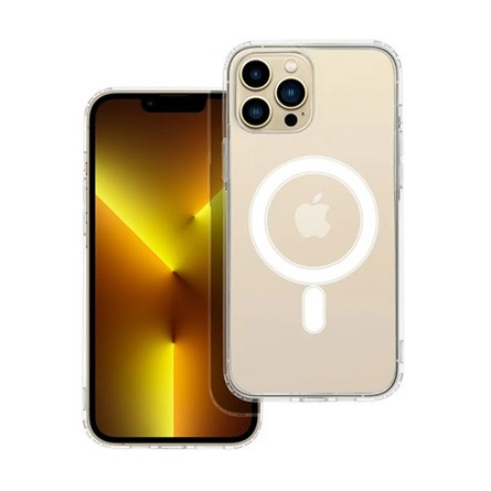 Gigapack iPhone 13 Pro Max Gigapack Szilikon telefonvédő ütésállóság, MagSafe, ÁTLÁTSZÓ