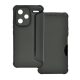 Gigapack Redmi Note 13 Pro Plus 5G Gigapack Tok álló, bőr hatású FLIP, karbon minta, SÖTÉTZÖLD