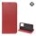 Gigapack Redmi Note 13 5G Gigapack Tok álló, valódi bőr FLIP, asztali tartó, BORDÓ