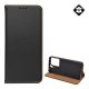 Gigapack Xiaomi Poco X6 5G Gigapack Tok álló, valódi bőr FLIP, asztali tartó, FEKETE