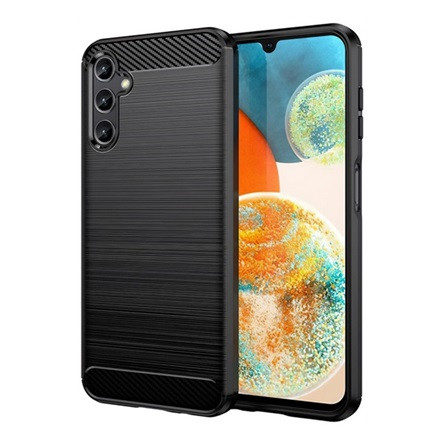 Gigapack Samsung A35 5G Gigapack Szilikon telefonvédő ütésállóság, karbon minta, FEKETE