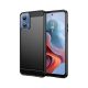 Gigapack Motorola Moto G34 5G Gigapack Szilikon telefonvédő ütésállóság, karbon minta, FEKETE