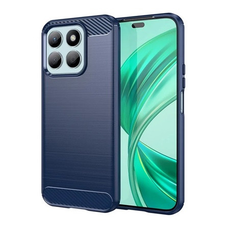 Gigapack Honor X8b 4G Gigapack Szilikon telefonvédő ütésállóság, karbon minta, SÖTÉTKÉK