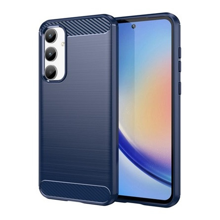 Gigapack Samsung A35 5G Gigapack Szilikon telefonvédő ütésállóság, karbon minta, SÖTÉTKÉK