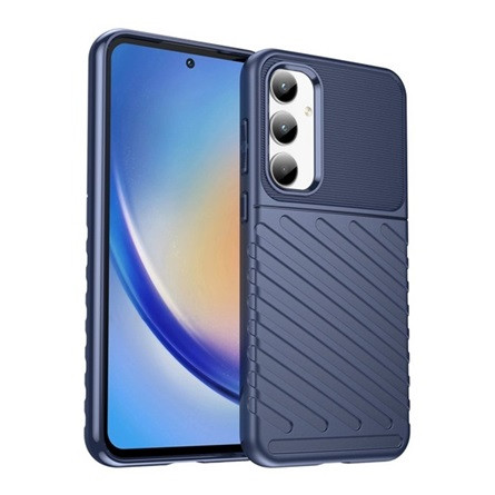 Gigapack Samsung A35 5G Gigapack Szilikon telefonvédő ütésállóság, dombor minta, SÖTÉTKÉK
