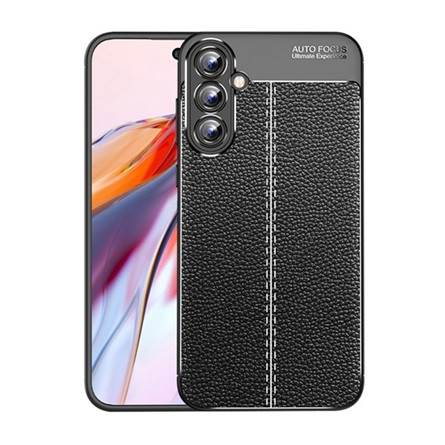 Gigapack Samsung A35 5G Gigapack Szilikon telefonvédő ütésállóság, varrás minta, FEKETE