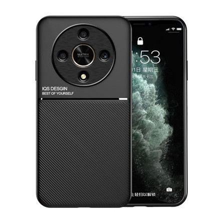 Gigapack Honor Magic6 Lite 5G Gigapack Szilikon telefonvédő ütésállóság, csíkos, FEKETE