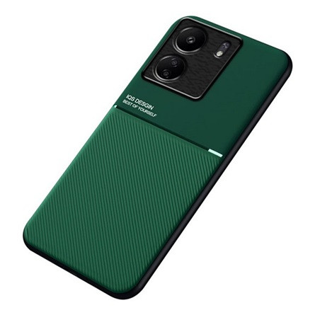 Gigapack Xiaomi Poco C65 4G Gigapack Szilikon telefonvédő ütésállóság, csíkos, SÖTÉTZÖLD