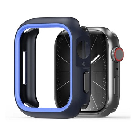 Dux Ducis Apple Watch Series 9 45mm DUX DUCIS BAMO műanyag óra keret ütésállóság SÖTÉTKÉK