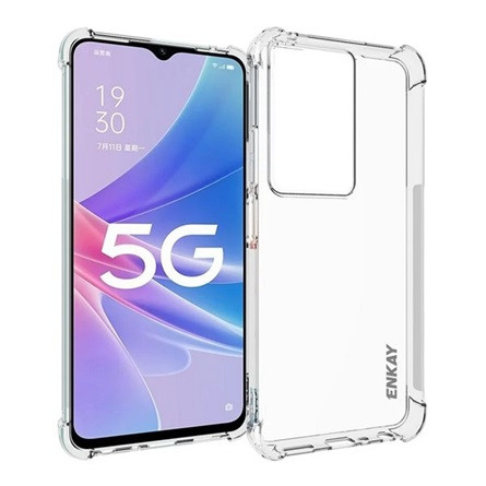 Enkay Oppo A79 5G ENKAY szilikon telefonvédő ütésállóság, légpárnás sarok, ÁTLÁTSZÓ