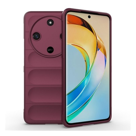 Gigapack Honor Magic6 Lite 5G Gigapack Szilikon telefonvédő ütésállóság, 3D, BORDÓ