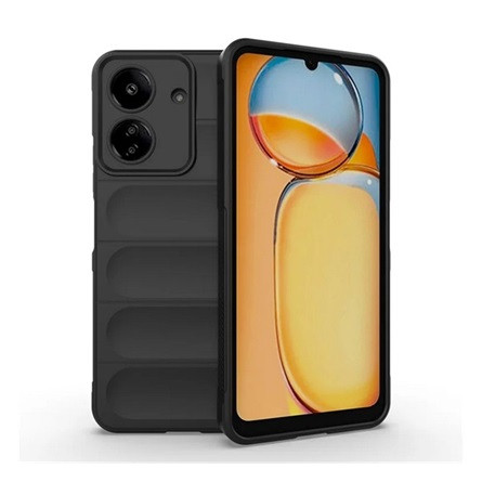 Gigapack Xiaomi Poco C65 4G Gigapack Szilikon telefonvédő ütésállóság, 3D, FEKETE