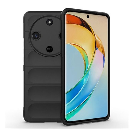 Gigapack Honor Magic6 Lite 5G Gigapack Szilikon telefonvédő ütésállóság, 3D, FEKETE