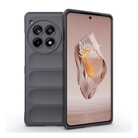 Gigapack OnePlus 12R 5g Gigapack Szilikon telefonvédő ütésállóság, 3D, SÖTÉTSZÜRKE