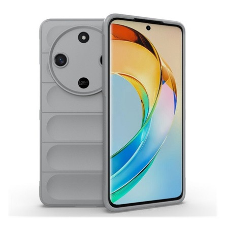 Gigapack Honor Magic6 Lite 5G Gigapack Szilikon telefonvédő ütésállóság, 3D, VILÁGOSSZÜRKE