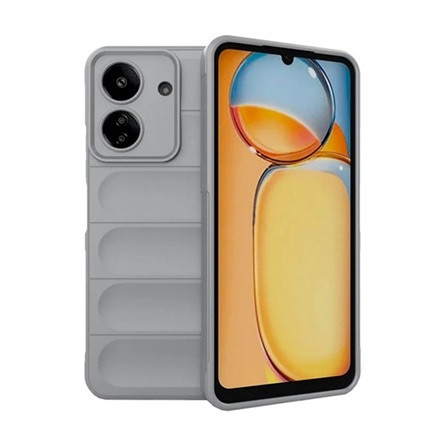 Gigapack Xiaomi Poco C65 4G GIGAPACK Szilikon telefonvédő ütésállóság, 3D, VILÁGOSSZÜRKE