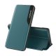 Gigapack Xiaomi Poco C65 4G Gigapack Tok álló, ECO bőr hatású aktív FLIP, ablakos, SÖTÉTZÖLD