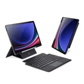   Dux Ducis Samsung Tab S9 LTE DUX DUCIS tok álló, bőr hatású FLIP, angol nyelvű, FEKETE