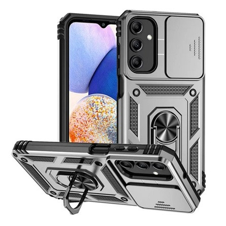 Gigapack Samsung A15 4G Gigapack Defender szilikon telefonvédő ütésállóság, kameravédő, EZÜST