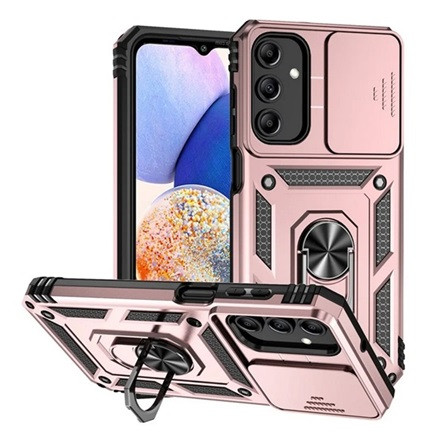 Gigapack Samsung A15 5G Gigapack Defender szilikon telefonvédő ütésállóság, kameravédő, ROZÉARANY
