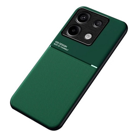 Gigapack Xiaomi Poco X6 5G Gigapack Szilikon telefonvédő ütésállóság, csíkos, SÖTÉTZÖLD