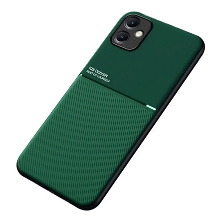 Gigapack Samsung A05 4G GIGAPACK Szilikon telefonvédő ütésállóság, csíkos, SÖTÉTZÖLD