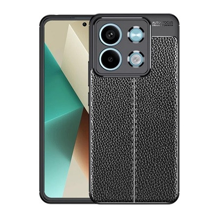 Gigapack Redmi Note 13 5G Gigapack Szilikon telefonvédő ütésállóság, varrás minta, FEKETE