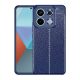 Gigapack Xiaomi Poco X6 5G Gigapack Szilikon telefonvédő ütésállóság, varrás minta, SÖTÉTKÉK