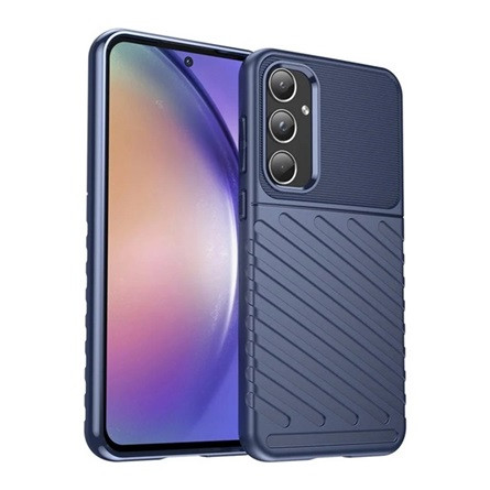 Gigapack Samsung A55 5G Gigapack Szilikon telefonvédő ütésállóság, dombor minta, SÖTÉTKÉK