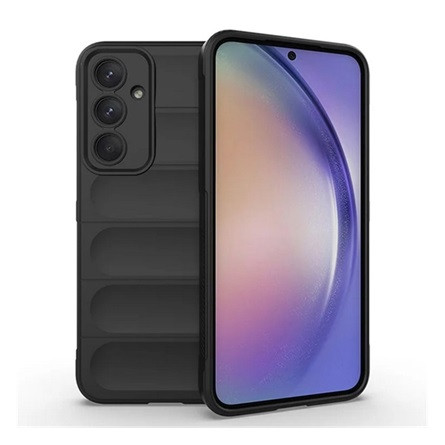 Gigapack Samsung A55 5G Gigapack Szilikon telefonvédő ütésállóság, 3D, FEKETE