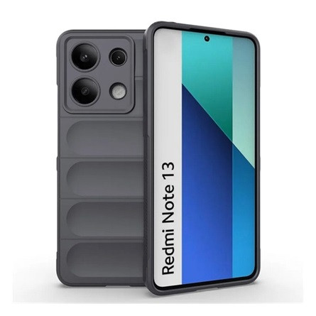 Gigapack Redmi Note 13 4G Gigapack Szilikon telefonvédő ütésállóság, 3D, SÖTÉTSZÜRKE