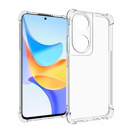 Gigapack Honor X7b 4G Gigapack Szilikon telefonvédő ütésállóság, légpárnás sarok, ÁTLÁTSZÓ