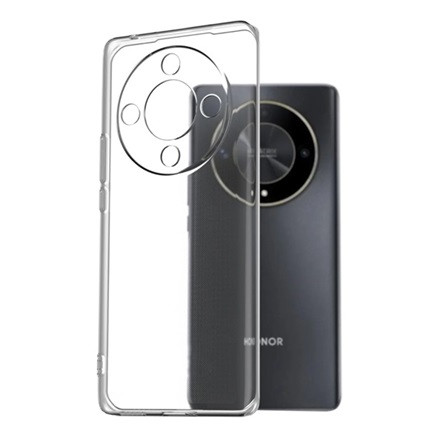 Gigapack Honor Magic6 Lite 5G Gigapack Szilikon telefonvédő ütésállóság, légpárnás sarok, ÁTLÁTSZÓ
